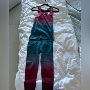 Athleta Relay Set Capri leggings XS and Top size S bundle